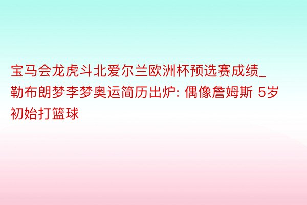 宝马会龙虎斗北爱尔兰欧洲杯预选赛成绩_勒布朗梦李梦奥运简历出